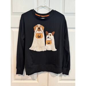 Jane & Delancey Ghost Pup Fleece Sweatshirt - XS